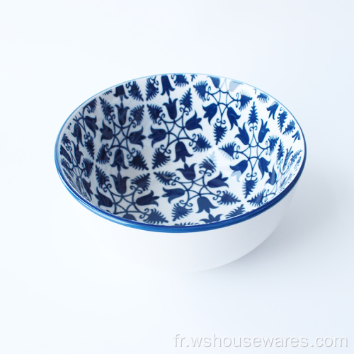 Wholesale coussin bleu de nouilles nouilles de riz de riz porcelaine